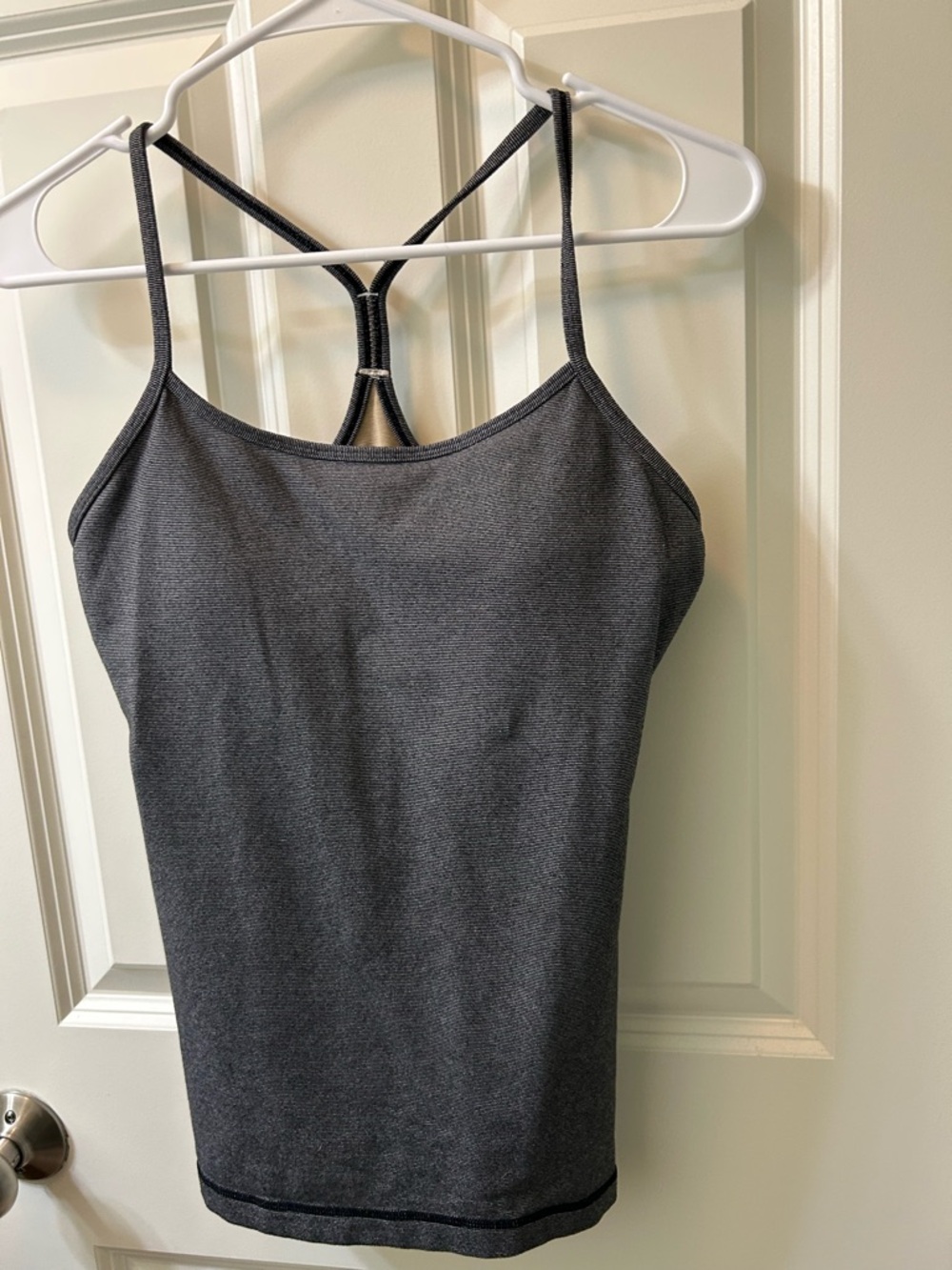 lululemon athletica Charcoal Gray Strappy Tank Top